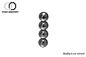 Bolas magnéticas permanentes de la esfera, imanes de la esfera N52 Ni del Cu del Ni de 1 pulgada plateado
